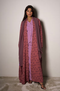 Fleur Abaya in Plum