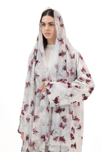 Fleur in Cream and Maroon