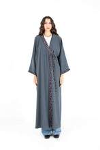 Load image into Gallery viewer, Caya with Floral trims abaya

