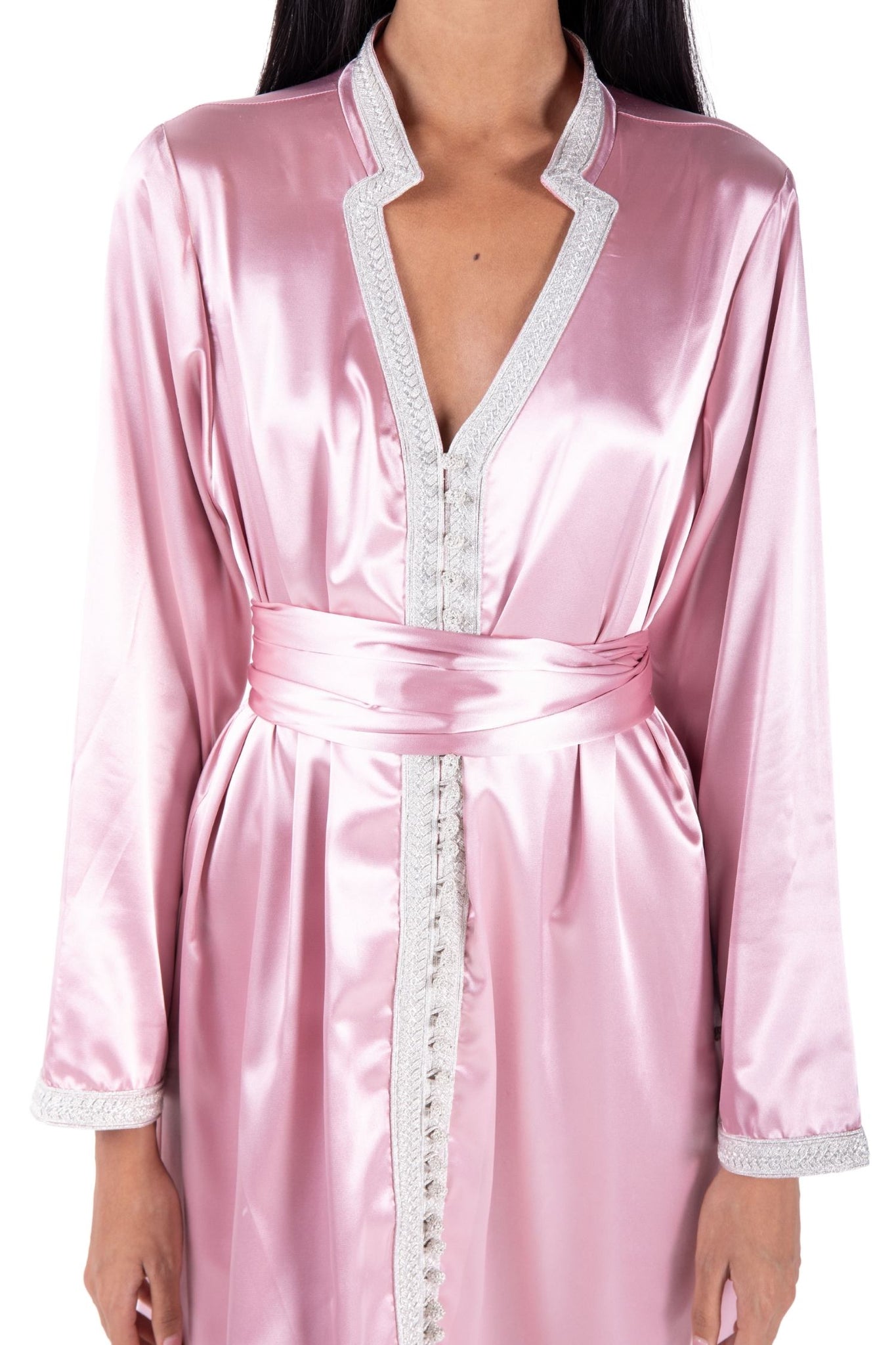 Leila Moroccan Kaftan in pink