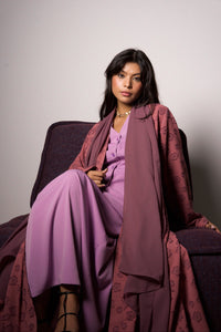 Fleur Abaya in Plum