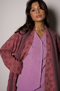 Fleur Abaya in Plum